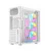 Tietokonekotelo Gaming Fornax 500, valkoinen