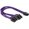 DeLOCK PCI Express -kaapeli 6-pin - 2 x 8-pin 0,3 m