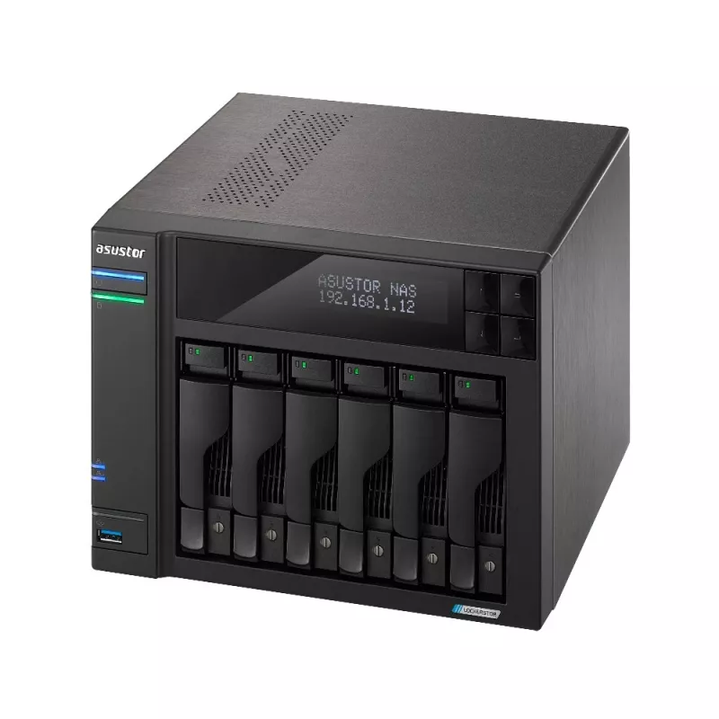 Asustor LOCKERSTOR 6 NAS työpöytä Intel® Celeron® N5105 8 GB DDR4 HDD ADM musta