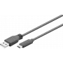 Wentronic 41074 USB-kaapeli 1 m 3.2 Gen 2 (3.1 Gen 2) USB A USB C musta (41074)