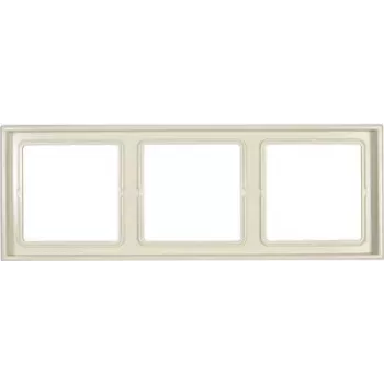 JUNG LS 983 W -peitekehys 3-osainen, norsunluu, duroplast, ruuviton, 81x223 mm