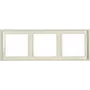 JUNG LS 983 W -peitekehys 3-osainen, norsunluu, duroplast, ruuviton, 81x223 mm