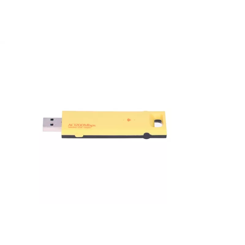 Langaton USB-sovitin Extralink U1200AC AC1200 Dual-Band, keltainen muovi
