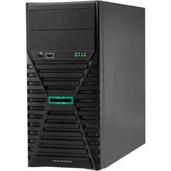 HPE ProLiant ML30 Gen11 E-2434 3,4 GHz 4c 1P 32GB-U 4LFF 2x960GB SSD 800W RPS EU -palvelin