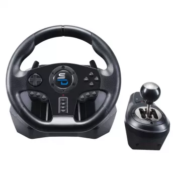 Ratti + polkimet Subsonic GS850-X musta 270° kierto USB