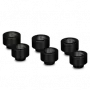 Thermal Grizzly DeltaMate Extender MF10 – vesijäähdytysliitäntä, musta, 6 kpl (TG-DM-FIT-6006)