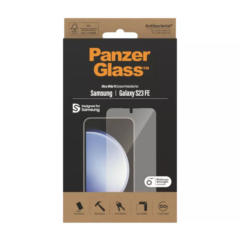 PanzerGlass ® näytönsuojakalvo Samsung Galaxy S23 FE | Ultra-Wide Fit
