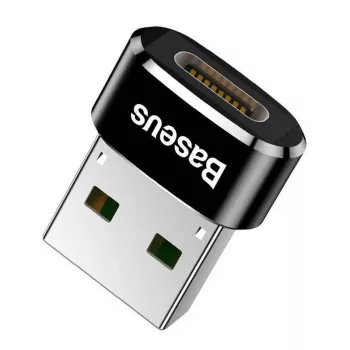 Baseus USB-uros - Type-C-naaras -sovitin muunnin musta