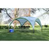 Paviljonki Event Shelter Pro L 3,65 x 3,65 m vaaleanharmaa vihreä