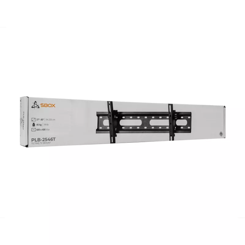 Teline SBOX PLB-2546T-2 37–80 tuuman näytöille, 45 kg kapasiteetti, 600×400 mm VESA