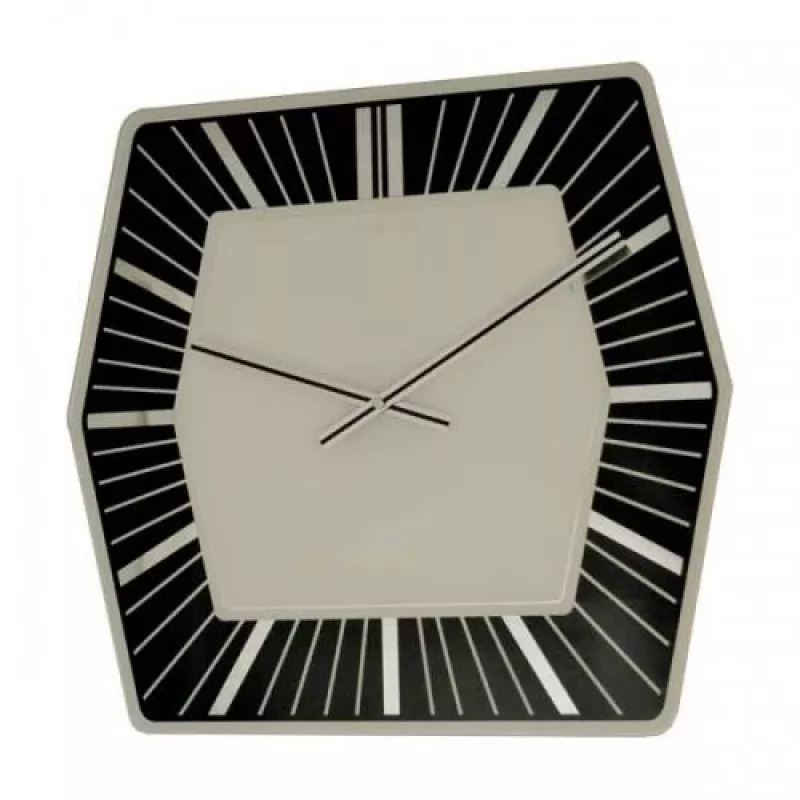 NeXtime seinäkello 8128zw Hexagon, 43x43 cm, valkoinen