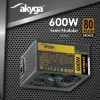 Akyga Ultimate AK-U4-600 ATX-virtalähde 600 W, 80 PLUS Bronze, aktiivinen PFC, 120 mm tuuletin