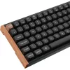 Keychron K2 HE (musta/puu, DE-asettelu, Gateron Double-Rail Magnetic Nebula, alumiinirunko)