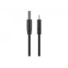 Goobay | USB-C-lataus- ja synkronointikaapeli (USB-A > USB-C) | 38675 | musta | RJ-45 | RJ-45 90°