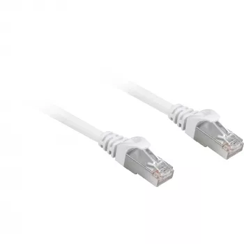 Patch-kaapeli RJ45 Cat.6a SFTP (valkoinen, 25 cm, LSOH (halogeeniton))