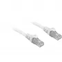 Patch-kaapeli RJ45 Cat.6a SFTP (valkoinen, 25 cm, LSOH (halogeeniton))
