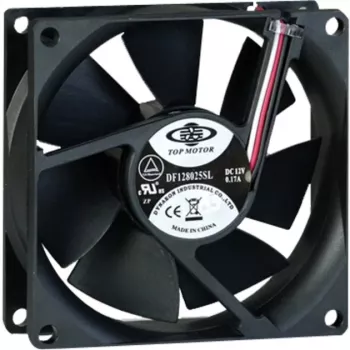 Inter-Tech 88885181 tietokoneen jäähdytyskomponentti kotelotuuletin 8 cm musta (88885181)