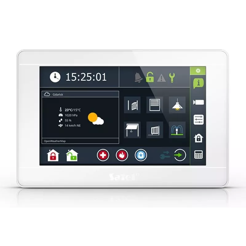 SATEL KEYPAD INT-TSI-W GRAAFINEN 7