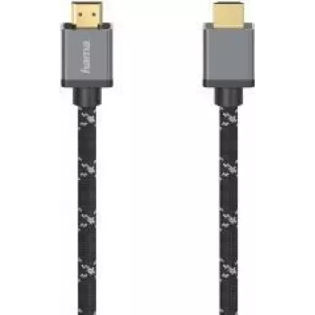 Hama 00205239 HDMI-kaapeli 2 m HDMI Type-A (standard) musta, harmaa