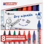 Whiteboard-tussi Edding 4-360-8-S2999, 1,5–3 mm kärki, lajitellut värit, 8 kpl:n pakkaus
