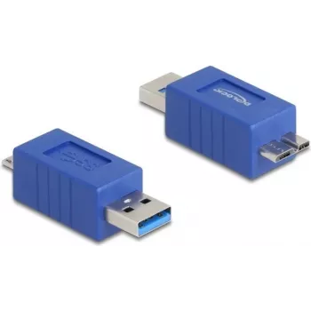 DeLOCK 67214 kaapeliadapteri USB Type-A – USB Micro-B sininen