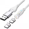 USB-kaapeli 4smarts 541236 USB 2.0 1,8 m USB-C valkoinen