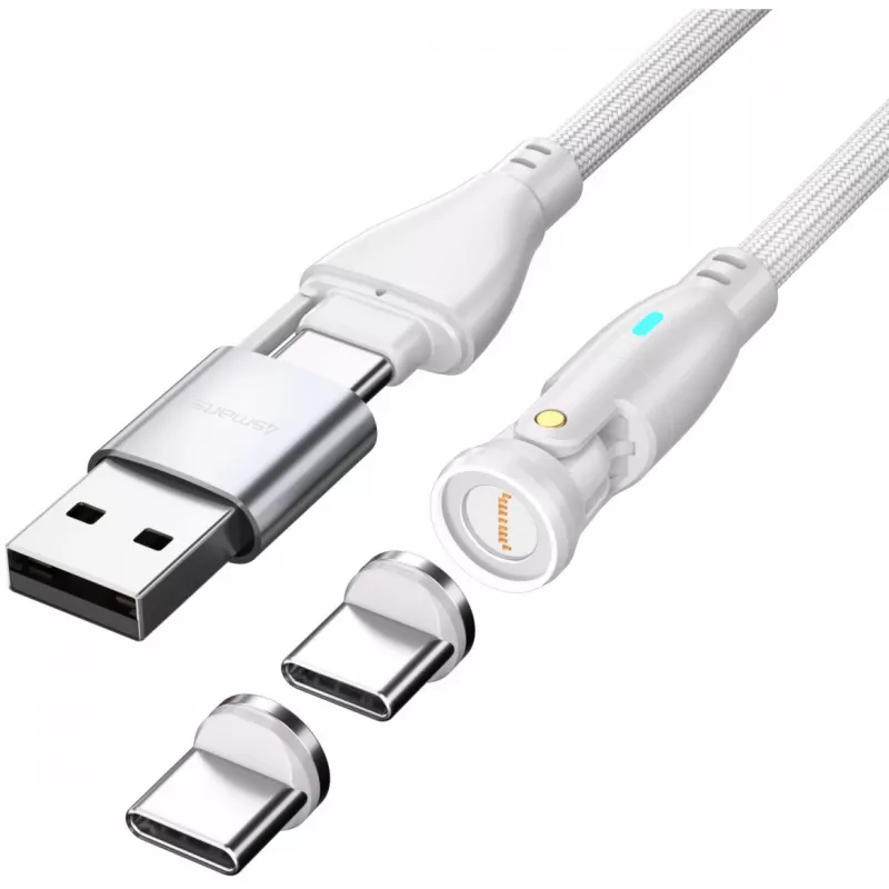 USB-kaapeli 4smarts 541236 USB 2.0 1,8 m USB-C valkoinen