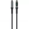 USB-kaapeli 4smarts 541438 USB4 Gen 2x2 1,5 m USB-C musta harmaa