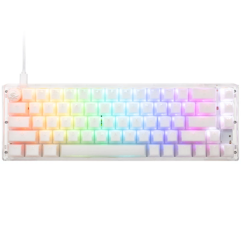 Ducky One 3 Aura White SF näppäimistö peli USB QWERTY US International