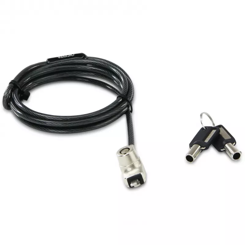 DICOTA BASE XX Laptop Lock Wedge kaapelilukko antrasiitti 1,5 m
