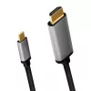 LogiLink CUA0101 USB 3.2 Gen1 Type-C - HDMI-A -kaapeli 1,8 m musta harmaa