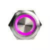 Ilkivaltasuojattu painonappikytkin DimasTech PD197 25 mm Silverline-rengas