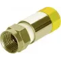 Koaksiaaliliitin F-tyyppi Megasat 1200377 messinki 7,3 mm