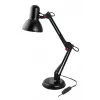 Pöytävalaisin ESPERANZA AVIOR E27 12W LED, musta, korkeussäädettävä, taipuisa varsi, E27-kanta
