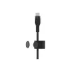 Kaapeli BoostCharge USB-C/USB-C punottu silikoni 2 m, musta