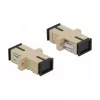 Kuitu-liitin SC liitin–liitin DELOCK 85993, beige, 4 kpl:n pakkaus
