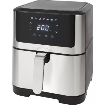 ProfiCook PC-FR 1269 H -kypsennin, yksittäinen, 8 l, pöytämalli, 1800 W, kiertoilmakypsennin, musta, ruostumaton teräs