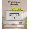 Kiinteä TV-seinäteline WENTRONIC Goobay Ultraslim 70822 XL musta litteille näytöille
