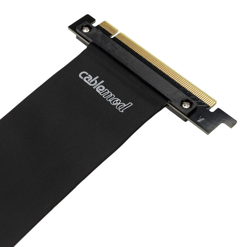 CableMod CM-VPB-2DK-R pystysuuntainen näytönohjaimen teline PCIe x16 -riser-kaapelilla, 2x DisplayPort, musta