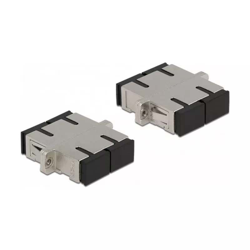 LWL-liitin SC Duplex -liitäntä SC Duplex -liitäntään single-mode metalli DeLOCK 86873