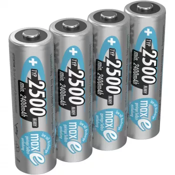 AA-paristo Ansmann 2500mAh maxE plus nikkelimetallihydridi NiMH