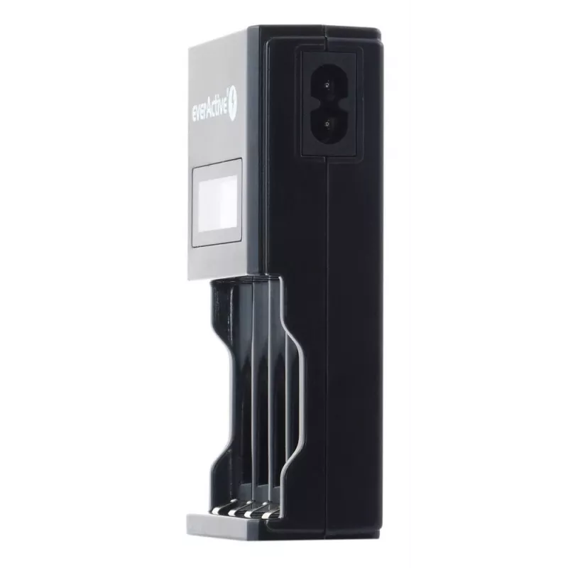 Akkulaturi everActive NC450B — 4 kennon AAA-laturi, 110/230V AC, musta