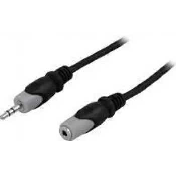 Audiokaapeli Deltaco MM-164 15 m 3,5 mm musta harmaa
