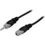 Audiokaapeli Deltaco MM-164 15 m 3,5 mm musta harmaa