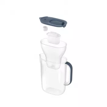 BRITA Style Essential 2,4 L vesensuodatin kannu grafiitti — kannu MAXTRA-kasetilla, Smart Light, 1,4 L suodatettu tilavuus