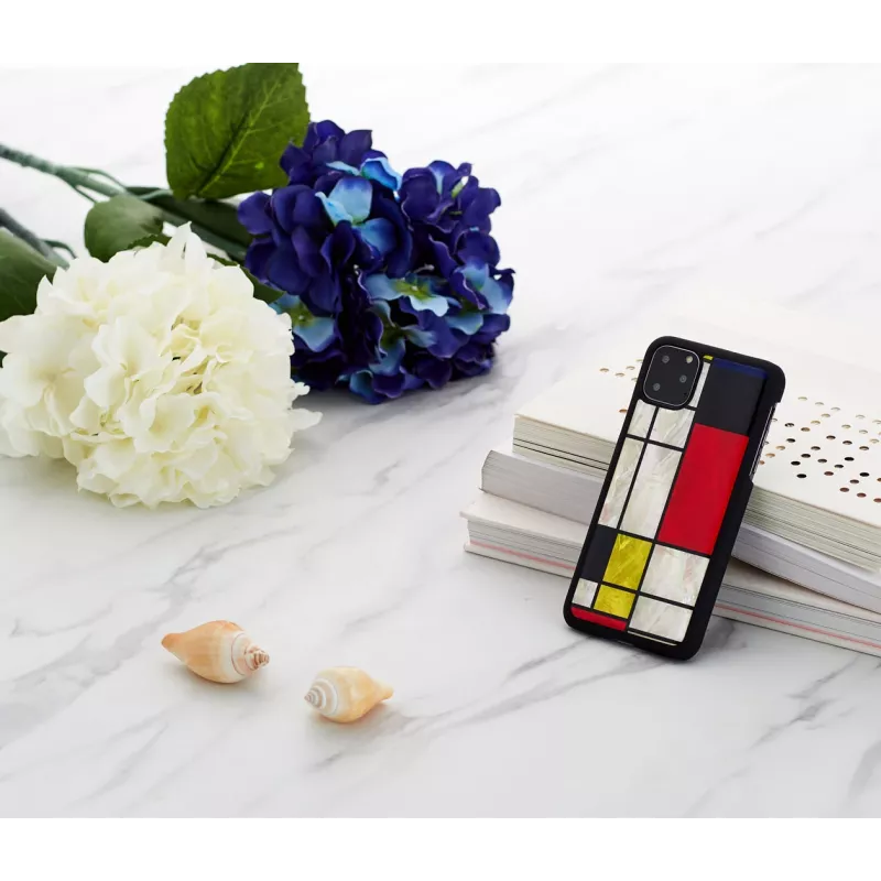 Älypuhelinkotelo iKins iPhone 11 Pro Max – Mondrian musta suojakotelo
