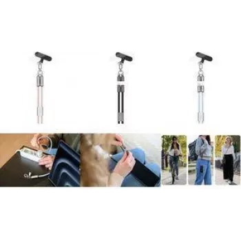 Ansmann kaularihmakaapeli USB Type-C - 200 cm Lightning rose – kaapeli – digitaali/data (1700-0189)