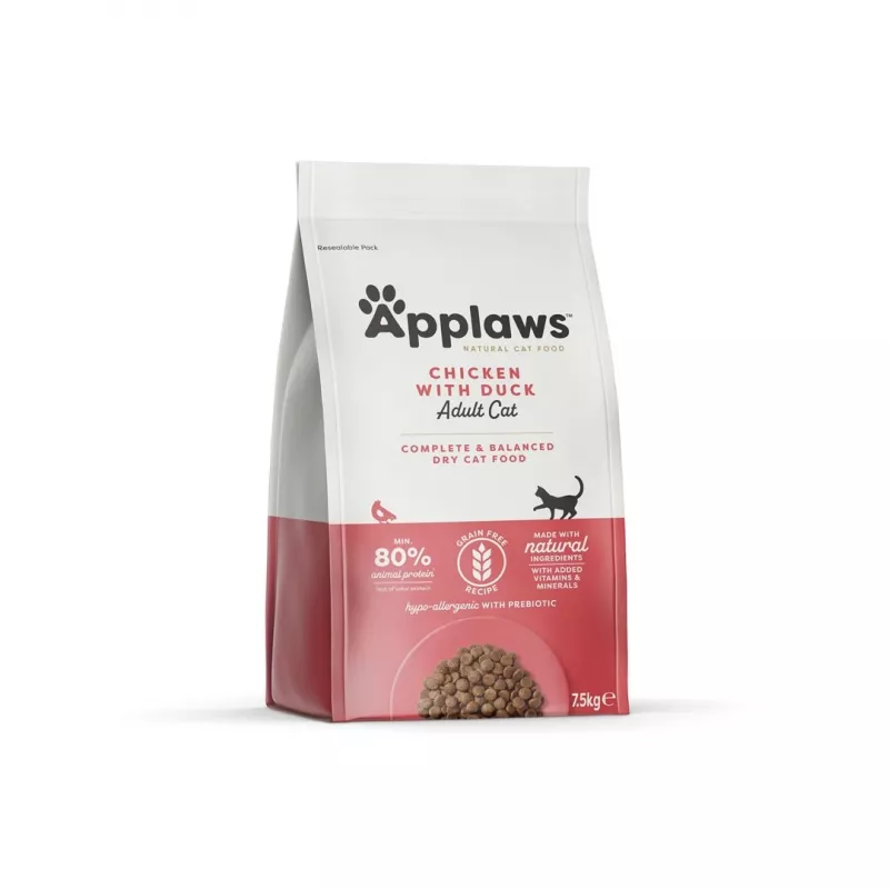 APPLAWS kana ja ankka - kuivaruoka kissoille - 7,5 kg