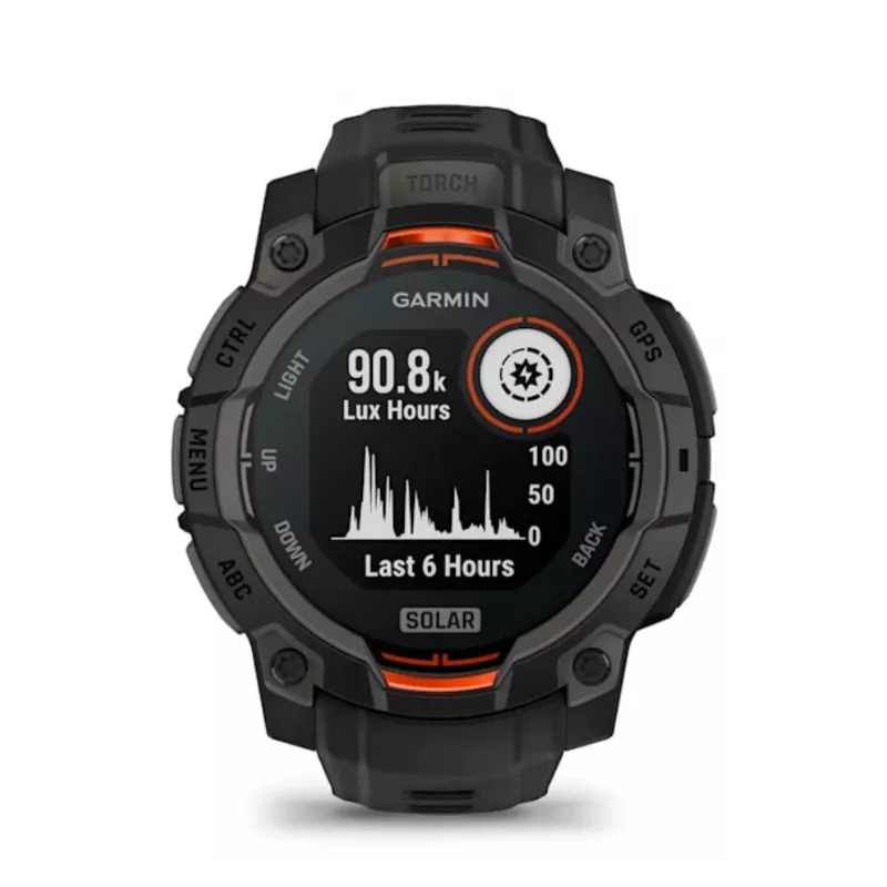 Garmin Instinct® 3 – 45 mm, Solar-kello musta