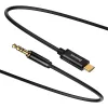 Baseus Yiven audiokaapeli USB-C – 3,5 mm miniliitin, 1,2 m (musta)